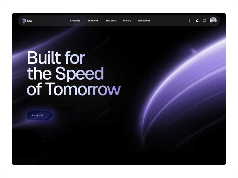 Built for the Speed of Tomorrow, product landing
