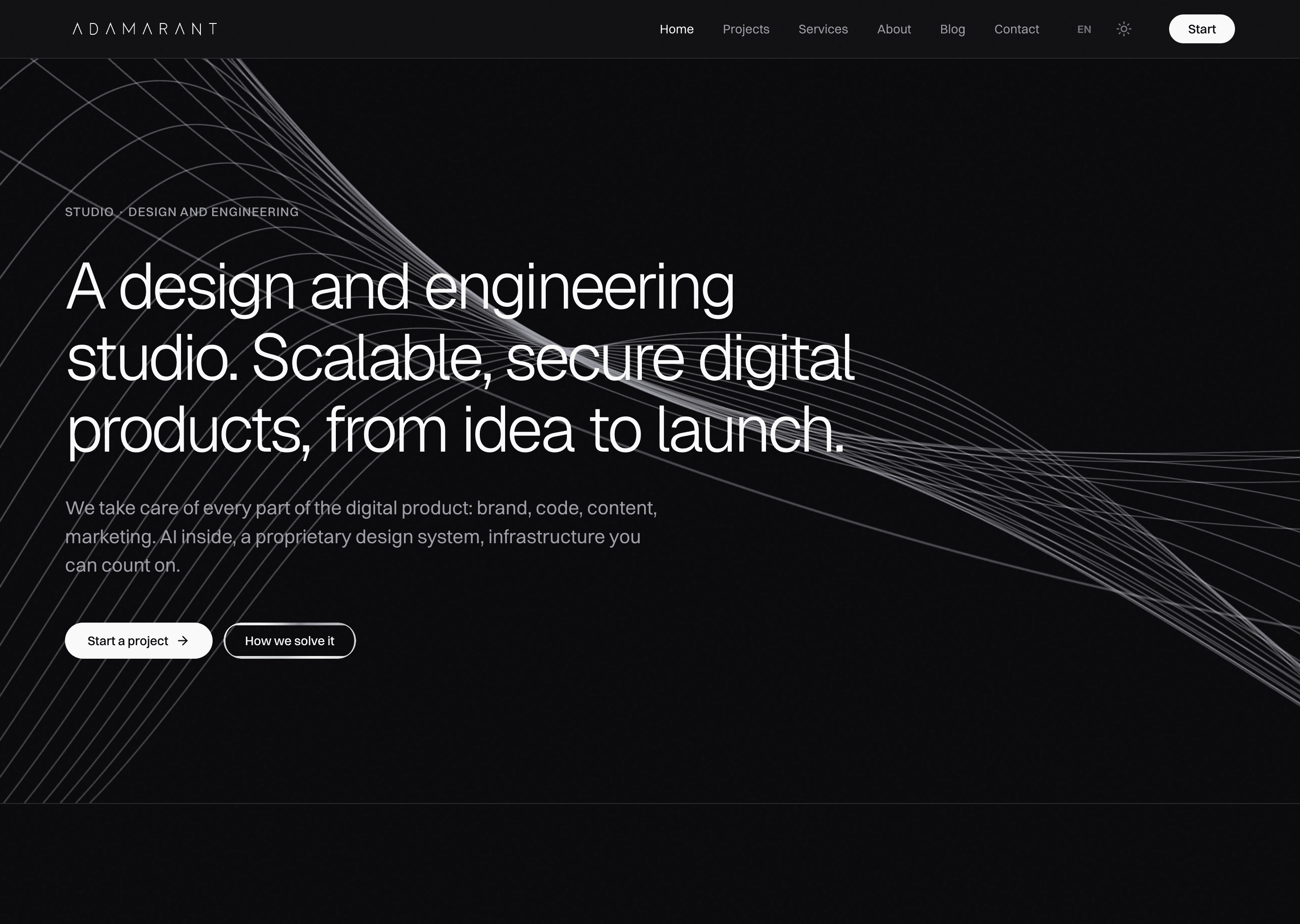 Adamarant. A design and engineering studio.