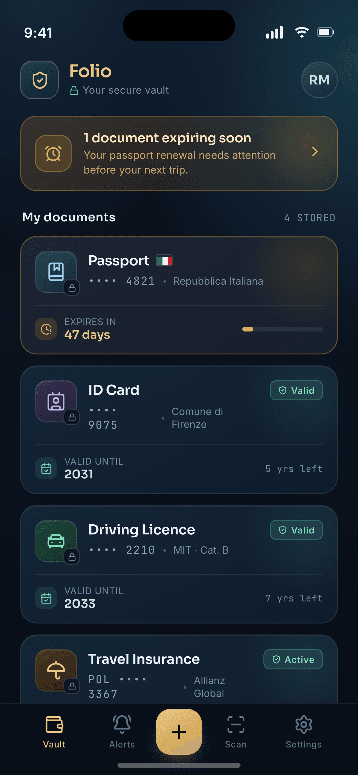 Folio Document Vault App